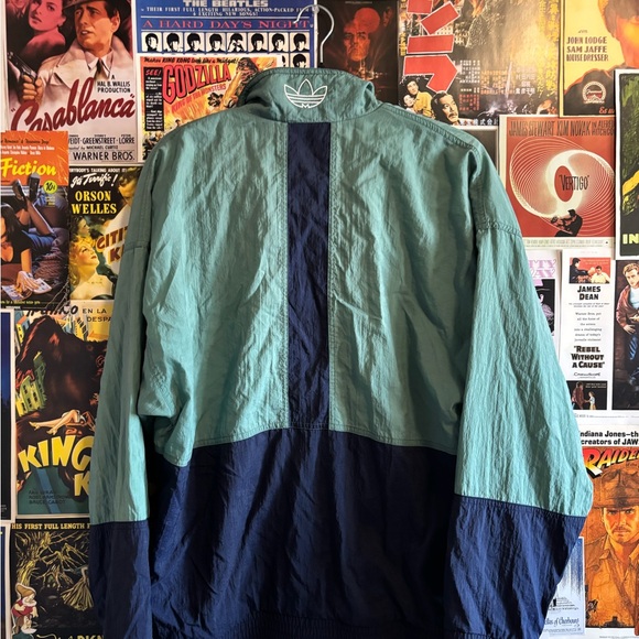 Vintage 90s embroidered adidas windbreaker - Picture 2 of 2